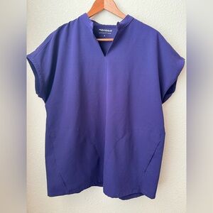 Mandala Purple Dolman scrub Top size S